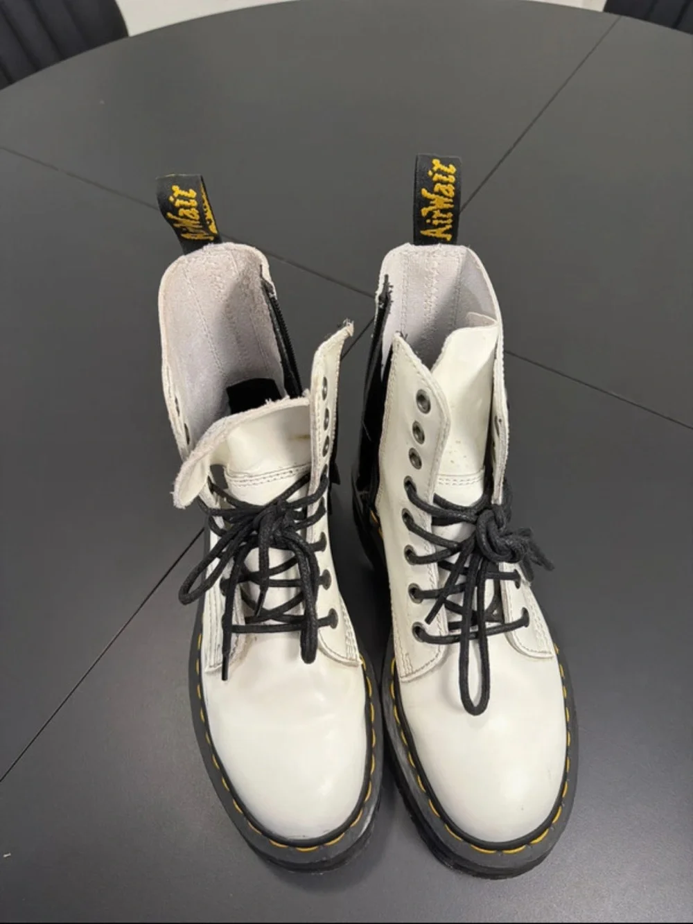 Dr. Martens white leather